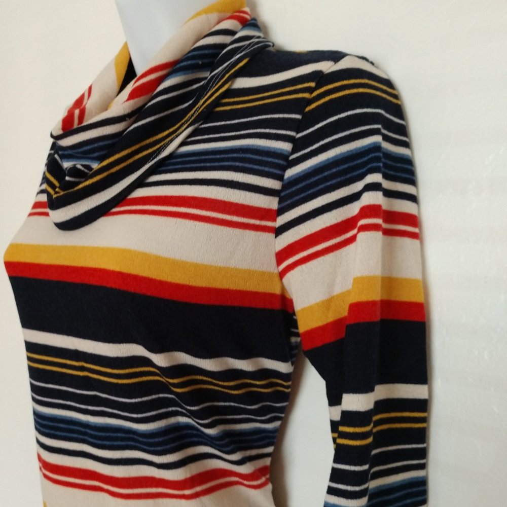 Ginger G. Striped Shift Dress Light Sweater Dress NEW S M L